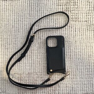 Bandolier Black Phone Case with Strap